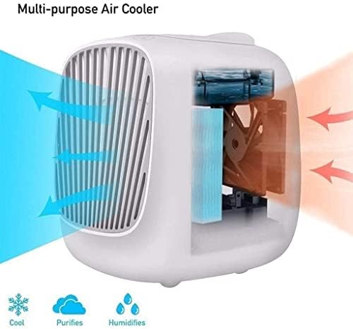 Portable Air Conditioner Fan, USB Personal Mini Evaporative Air Cooler with 3 Speeds, Quiet Air Cooler Fan, for Home Office Hiking