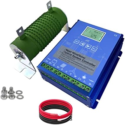 2400W Hybrid Wind Solar Charge Controller, MPPT Regulator for 12V 24V 48V Systems, Bluetooth Connectivity, Android App Compatible, Efficient Power Management