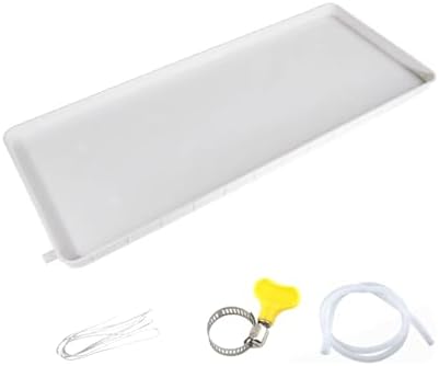 Portable Air Conditioner Drain Pan with 400cm Hose, Plastic Tray, Universal Window Air Conditioner Drain Kit(91.5cm/36.0in)