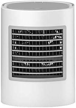 Mini Air Conditioner, Evaporative Air Cooler, USB Powered Mini Cooler w/Humidifier, 3 Speeds, Desktop Portable Air Conditioners for Room/Office/Car (Color : Gray)