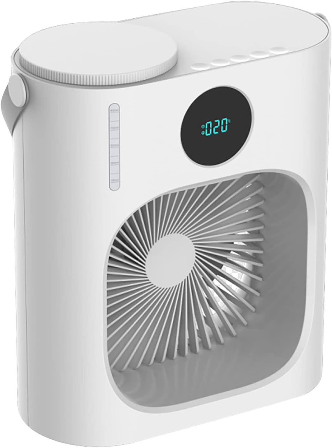 GLOGLOW Mini Air Conditioner, 900ML 3 Speeds Portable Air Cooler with Low Noise Cooling Humidifying, USB Powered for Home Office Indoor Use
