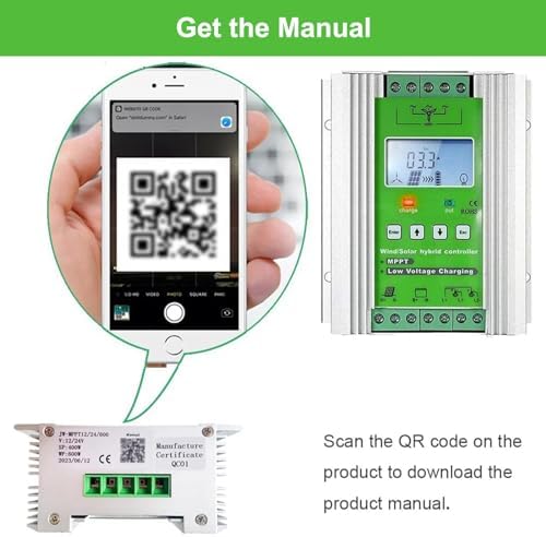 12000W Wind Solar Hybrid MPPT Charge Controller 12V/24V/48V - Auto Regulator for Wind Turbine Generator & Solar Panel with Dump Load Management