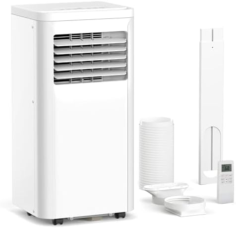 10000 BTU Portable Air Conditioners and for Room up 450 Sq. Ft, 4-IN-1 Portable Ac Unit with Dehumidifier Fan Function, Remote Control, Sleep Mode, 24H Timer