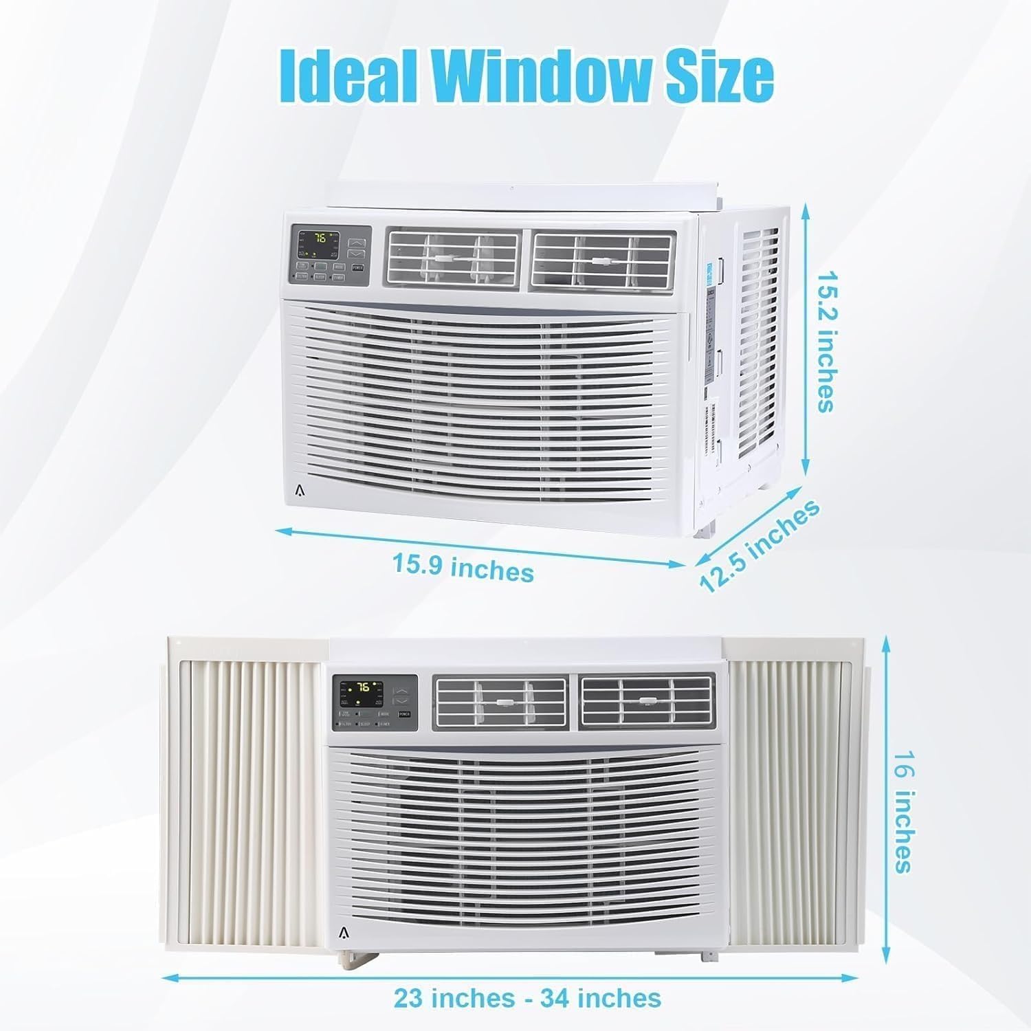 Window Air Conditioner 12000 BTU, Smart AC Unit with Remote/App Control, Cools 550 Sq.ft, 3-In-1 Fan/Dehumidifier, 115V Window Fan for APT, Living Room, Office, Kitchen