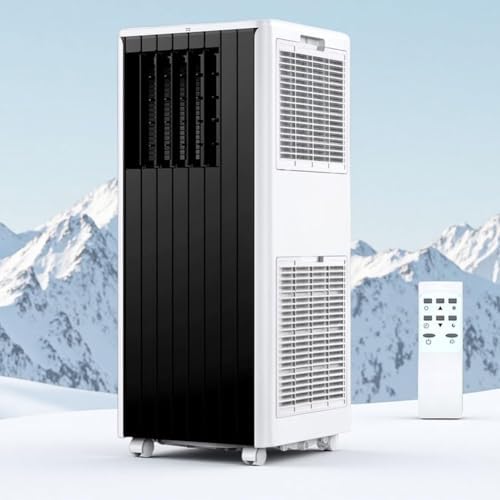 8000 BTU Portable AC Unit - 3-in-1 Air Conditioner, Dehumidifier & Fan for 350 Sq.Ft Rooms, Quiet 50dB, Remote Control, Window Kit Included, 24H Timer, Energy Saving, Easy Install