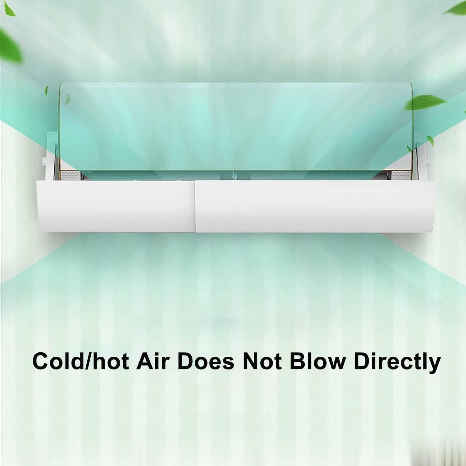 Adjustable Retractable Air Conditioner Deflector, Universal ac Wind Deflector, Foldable ac Vent Deflector Wall-Mounted, for Home & Office