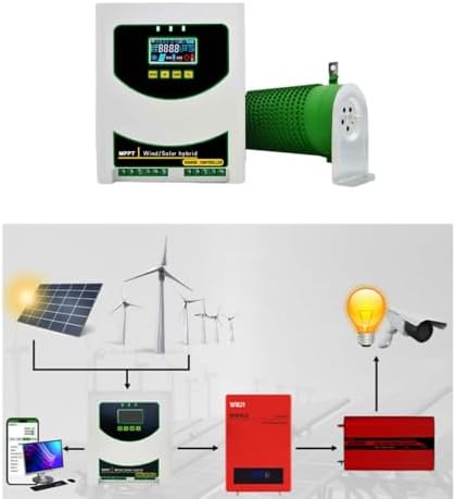 Kang 14000W MPPT Wind & Solar Hybrid Controller, High Efficiency 12V 24V 48V Regulator for Home Appliances & Wind Generators, Smart Energy Management System