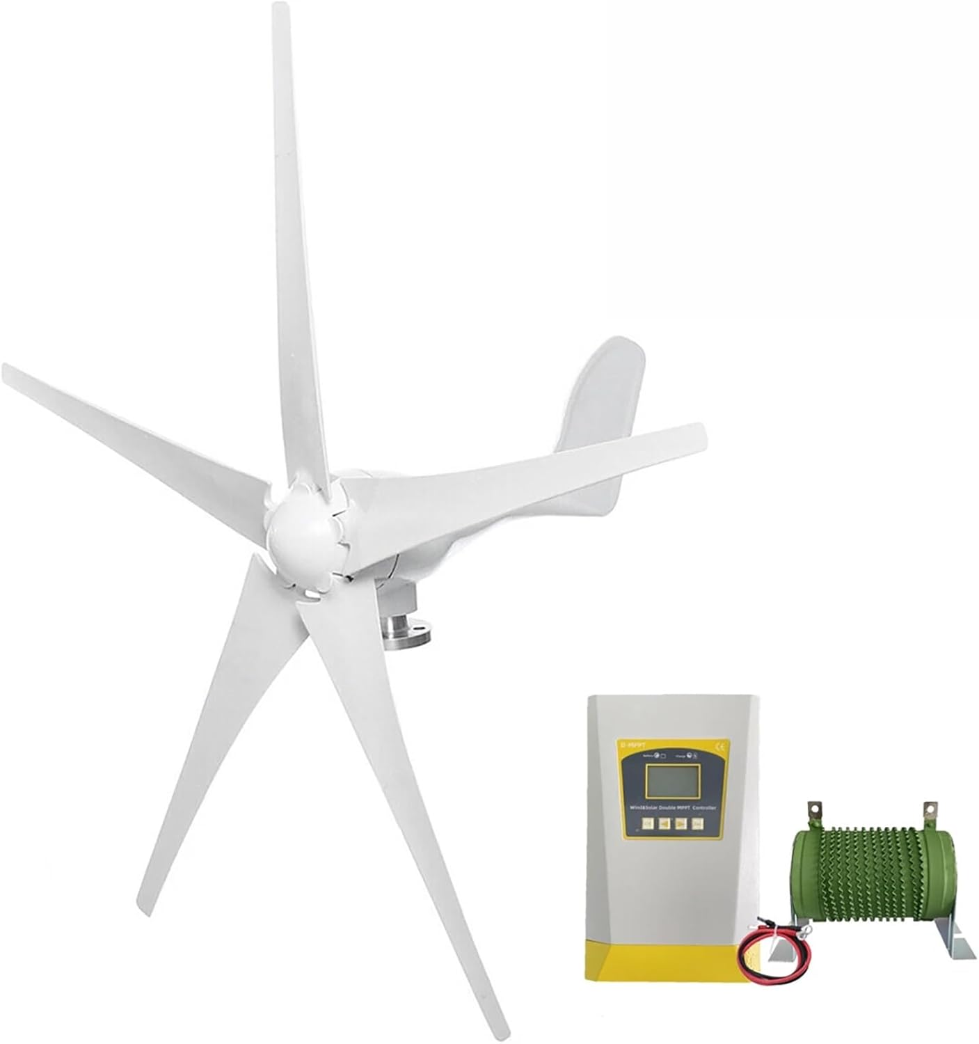 3000W Wind Turbine Generator Kit With Wind And Solar Controller 12V/24V/48V System, Suitable For Home Backup Power, Off-grid Cabin, Street Light, Solar Hybrid System(12V)
