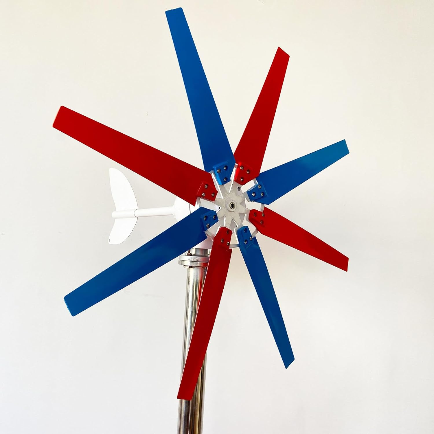 Wind Power Generator & Wind Turbine Kit, 200W/300W/400W 12V/24V/48V DC Output, 8-Blade Design with Hybrid Controller, for Home, Marine, Solar-Wind Hybrid Energy Supplement 400W