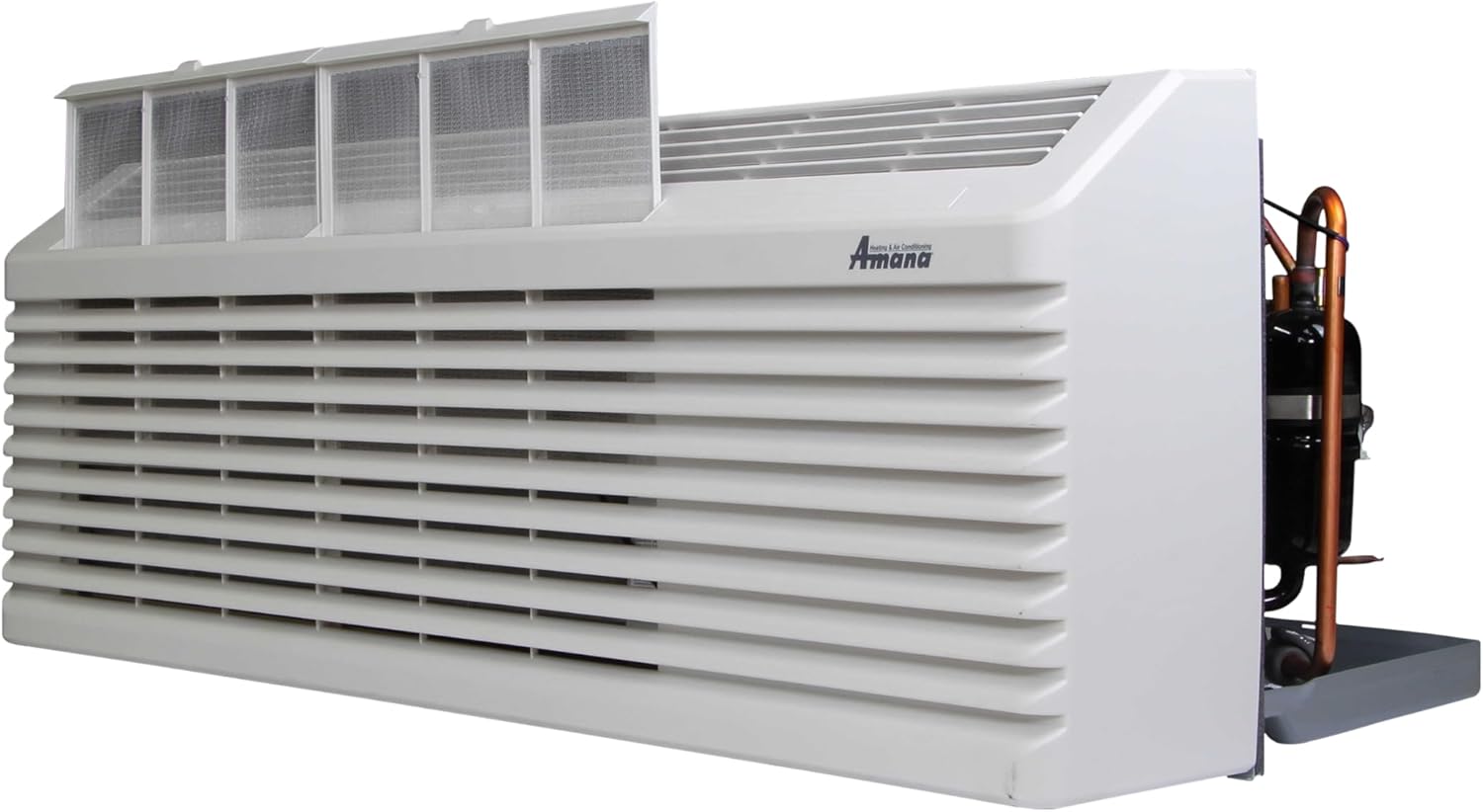 AMANA PTAC 15,000 BTU Air Conditioner PTC153J35AXXX with 3.5 kW Heater 20 Amp Plug - R32