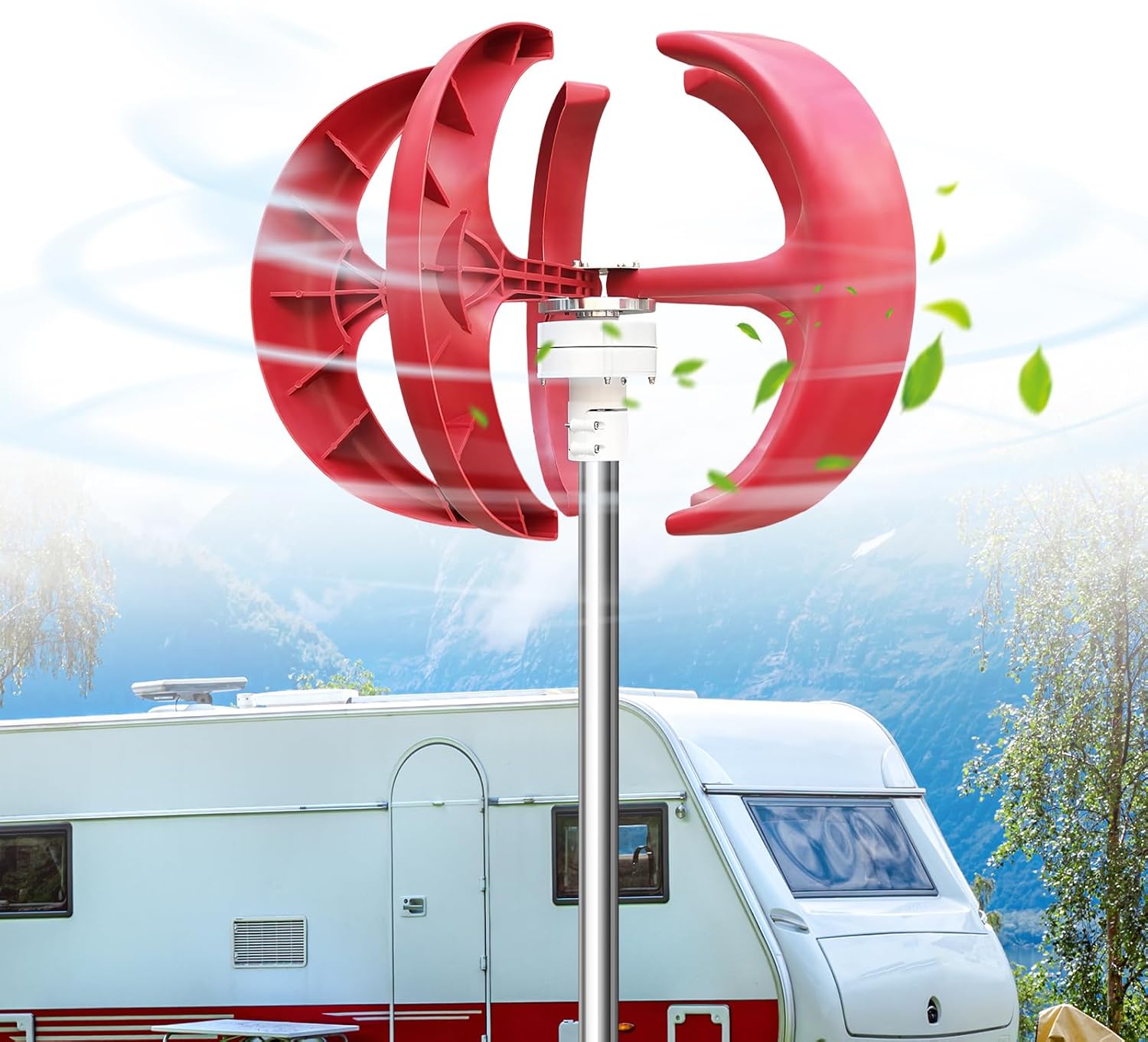 12V Efficient Power Wind Motor with Controller Renewable Energy Generator Rust Proof for Fishing Boat Terrace Cabin Ship