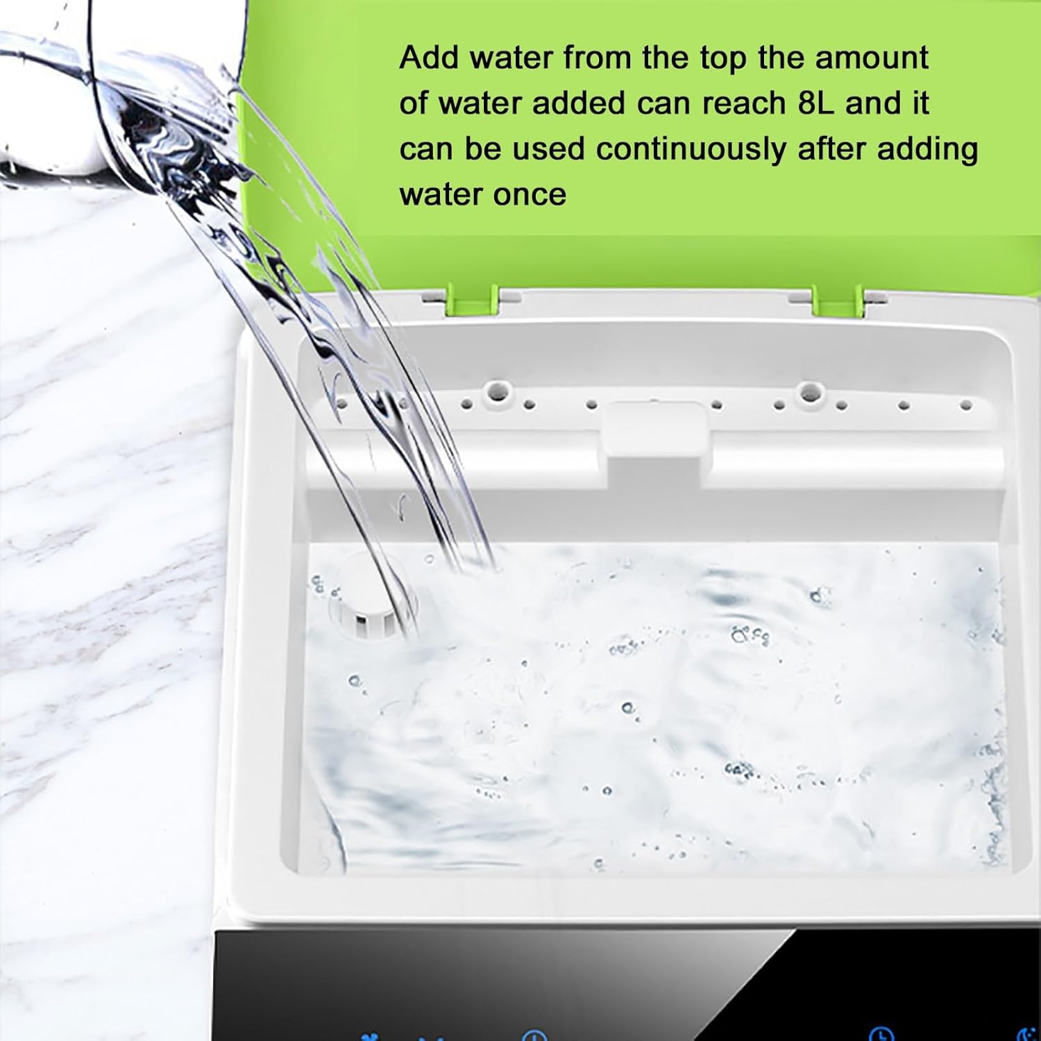 Portable Air Conditioners with LED Control Panel, Quiet Air Conditioner, 3 Wind Speeds Portable Air Conditioner, for Bedroom, Office(Black)