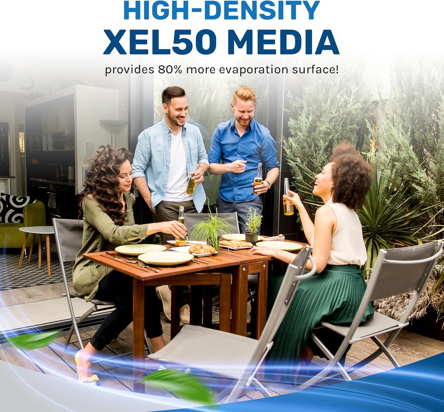 Hessaire 3100 CFM Evaporative Air Cooler Bundle with Cover for MC61 Mobile Cooler