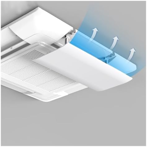 Air conditioning deflector Angle Adjustable Air Conditioner Deflector for Ceiling Central Air Conditioning, Hotel Home 11.8 Inch Widened Prevent The Air From Blowing Straight