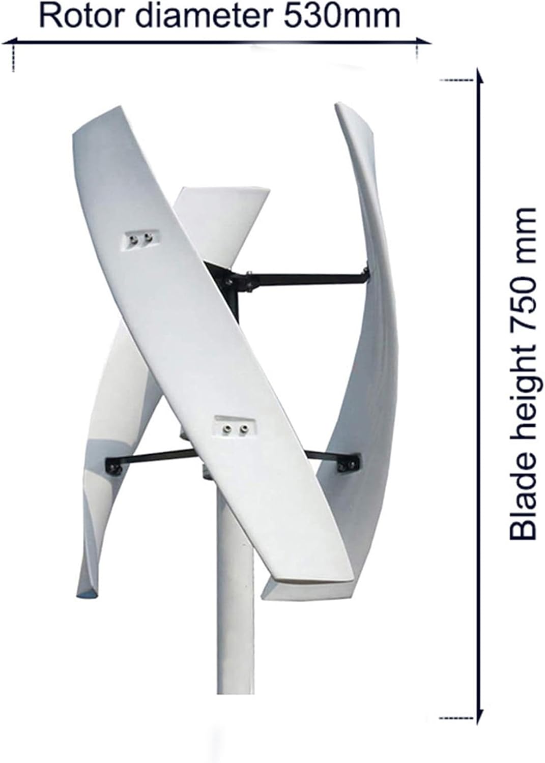 20000W No Noise Small Wind Turbine Generator for Home Use 220V-12V Auto Match Vertical Wind Turbine W/Controller Vertical Axis Windmill Energy