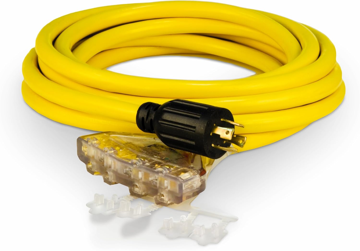 Champion Power Equipment 25-Foot 30-Amp 125/250-Volt Fan-Style Generator Extension Cord (L14-30P to four 5-20R)