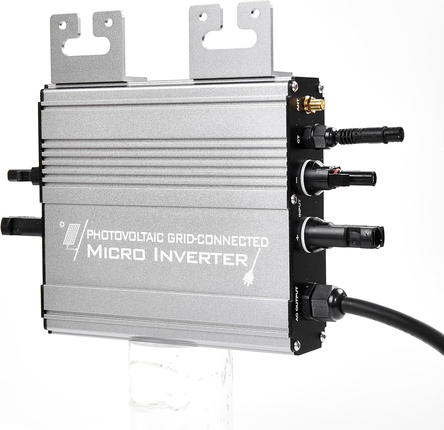 Micro Grid-Tie Inverter with Battery Storage,Multiple Connection Modes,APP Control,20V-60V PV Input, 36V/48V Battery, 180-265VAC Output (UDM-GS) (800W)
