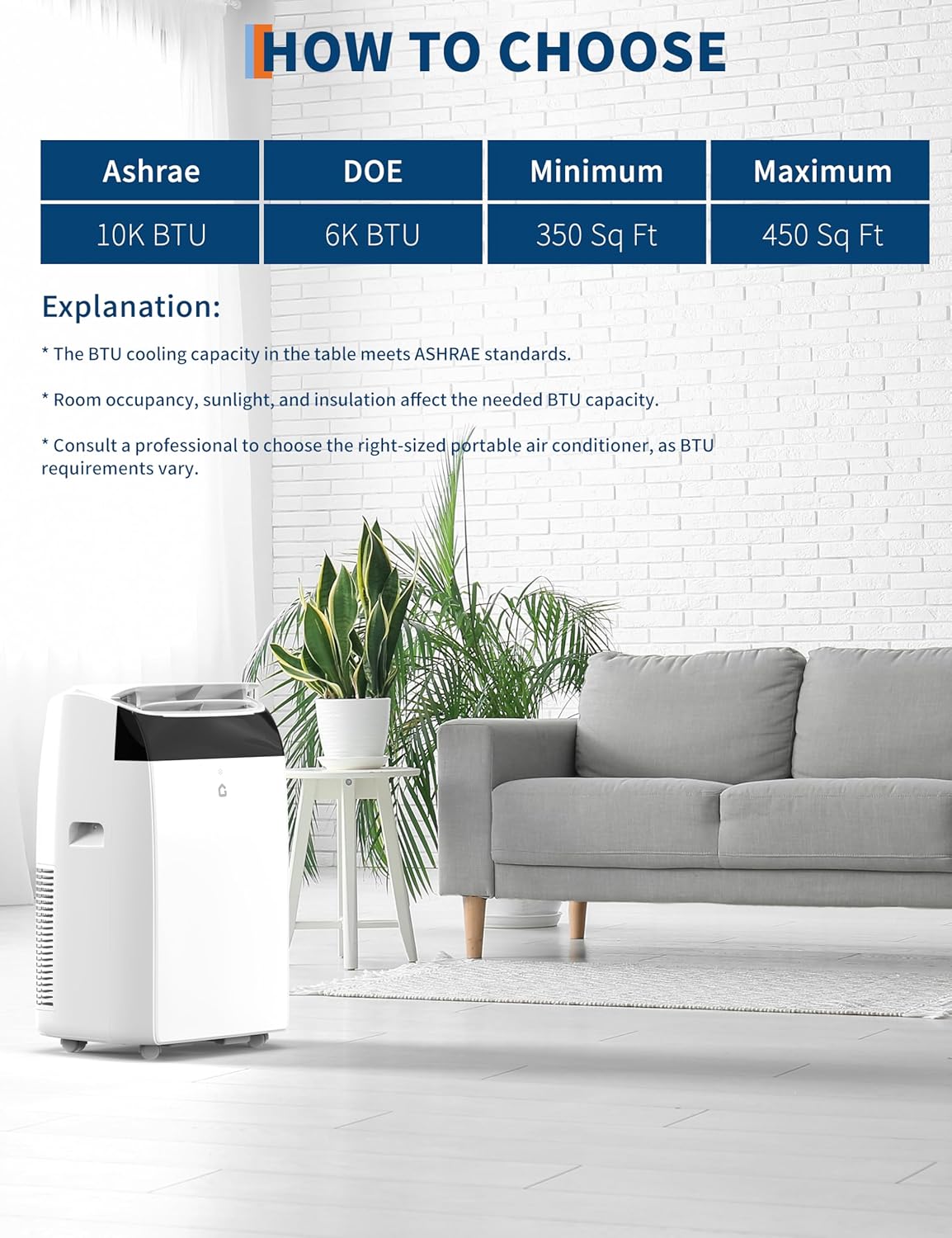 14000 BTU Room Air Conditioners with Remote Control, 3-In-1 Free Portable AC Unit with Fan & Dehumidifier, Cools Room Up to 700 Sq.Ft, Smart/Sleep Mode,3 Speed,Auto Swing,24H Timer