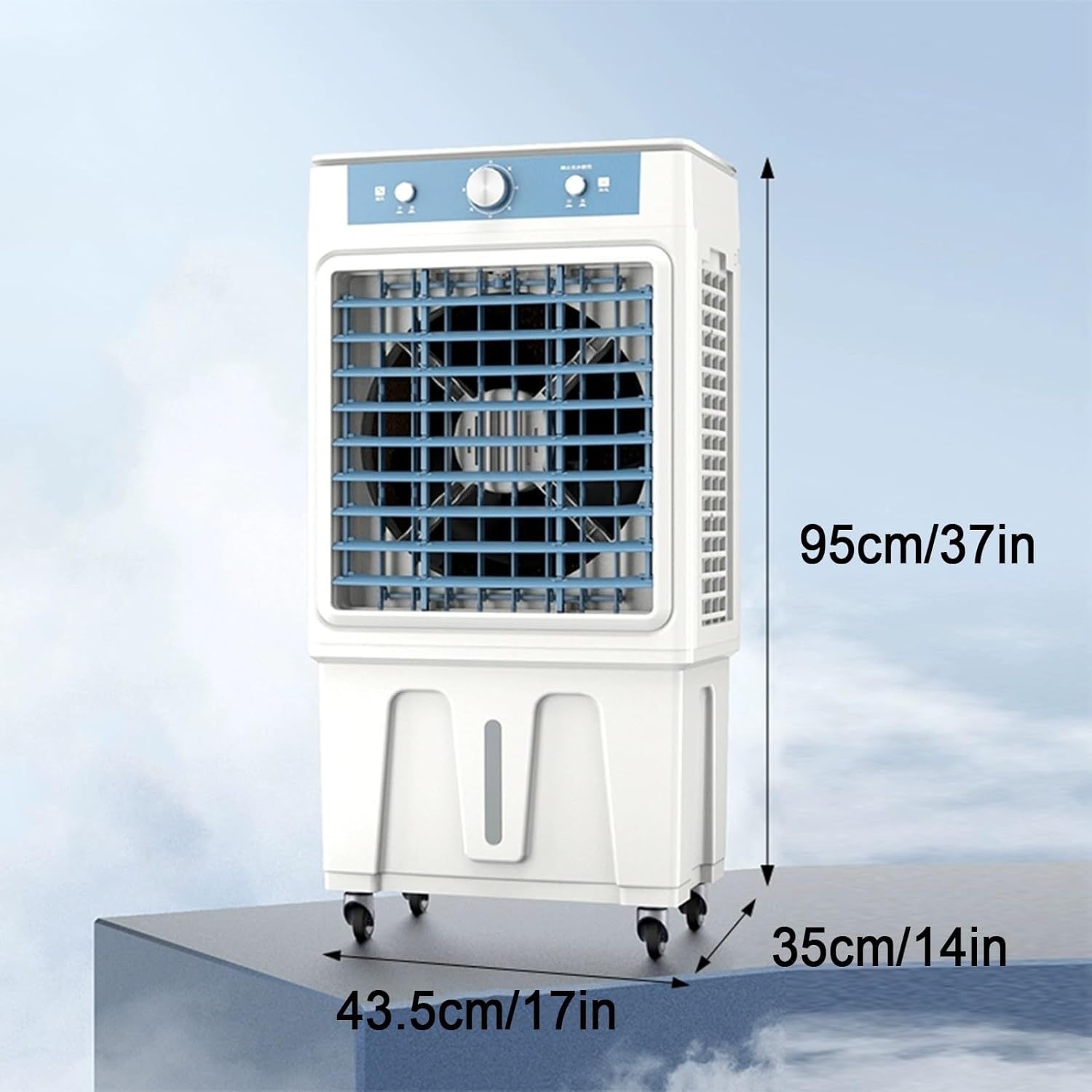 Portable Air Conditioners, Swamp Cooling Fan, 2 Modes, 3 Speeds, Fans That Blow Cold Air for Room, Bedroom, Indoor, Office(Medium)