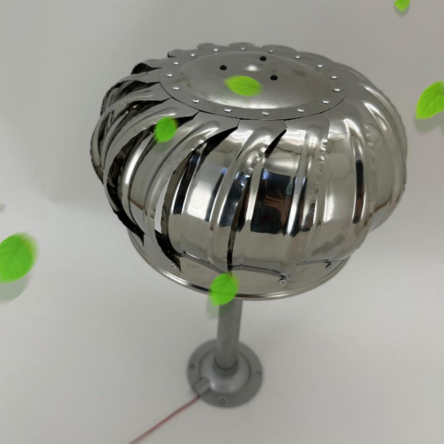 20W Vertical Wind Generator - Multi-Blade, Low Start-Up Speed, Durable Stainless Steel for Home & Outdoor Use, Efficient Wind Turbine for Low Wind Conditions