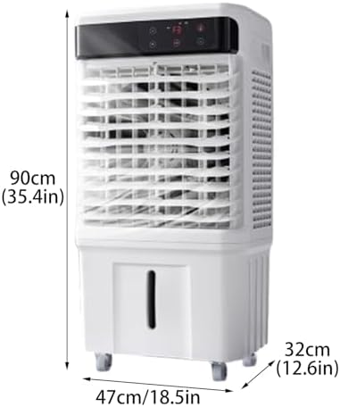 Windowless Air Conditioner, Evaporative Air Cooler with 3 Speeds and Large Water Tank, Portable Swamp Cooler for Room Office