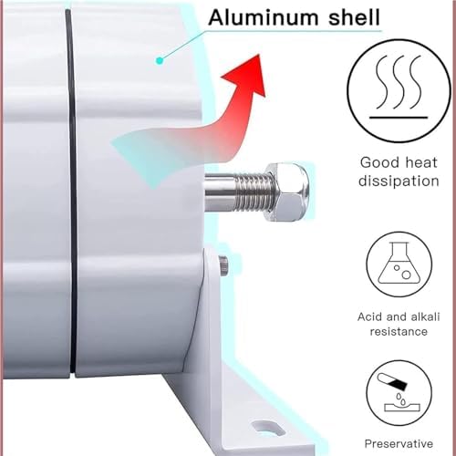 Upgraded 12000W 3 Phase Gearless Permanent Magnet Generator for Wind Water Turbines, Low RPM AC Generator with Rectifier - High Efficiency Windmill Power Solution