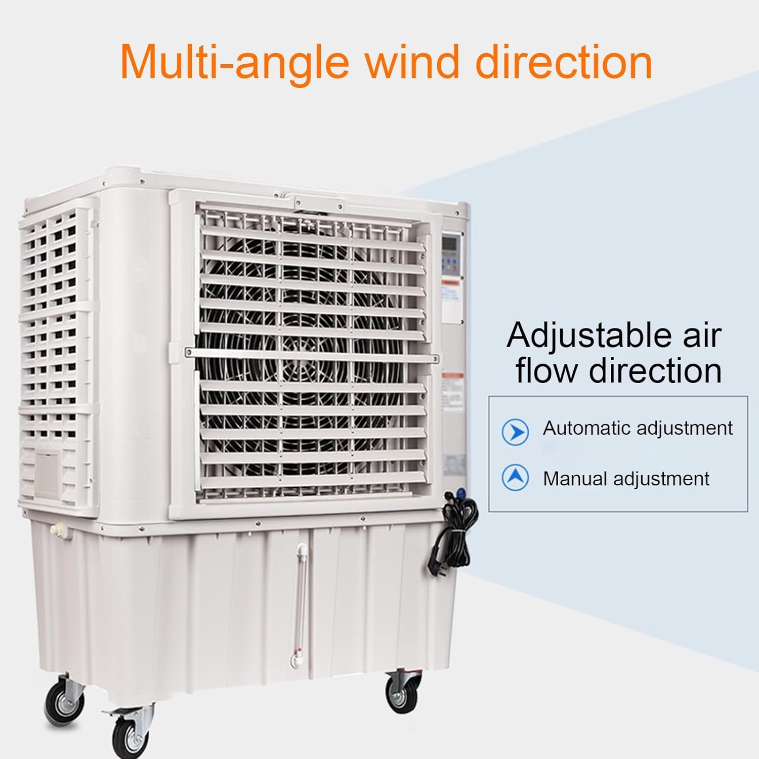 Evaporative Air Cooler, Portable Air Conditioners with Water Tank and Remote Control, Efficient Air Cooler for Rooms Office