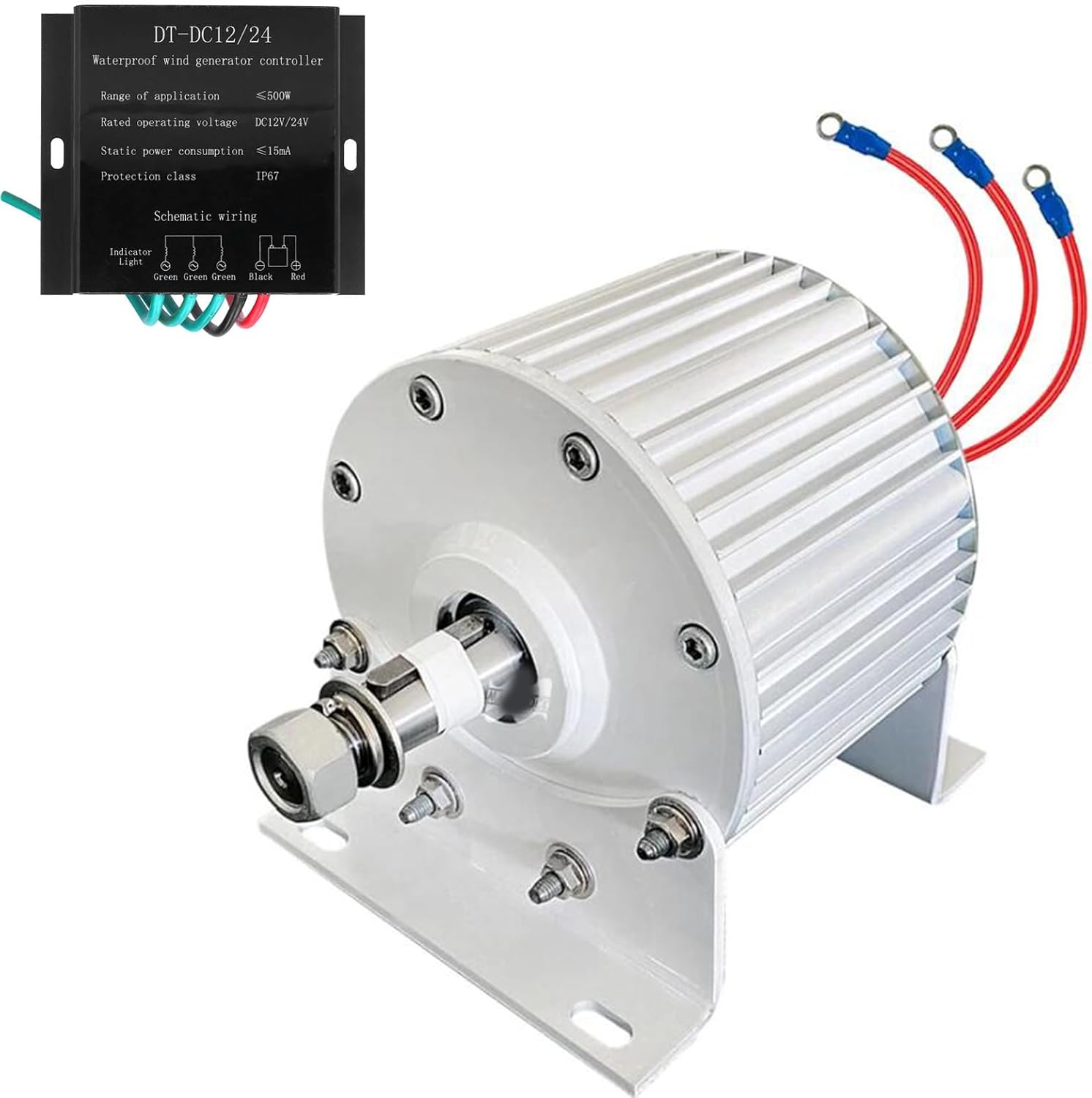 14000W 3 Phase Alternator Permanent Magnet Generator, for Wind Turbine Water Turbine (with Controller12v)