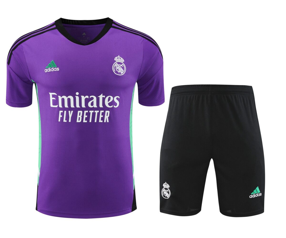 Conjunto de calentamiento Real Madrid morado y turquesa - NewNow