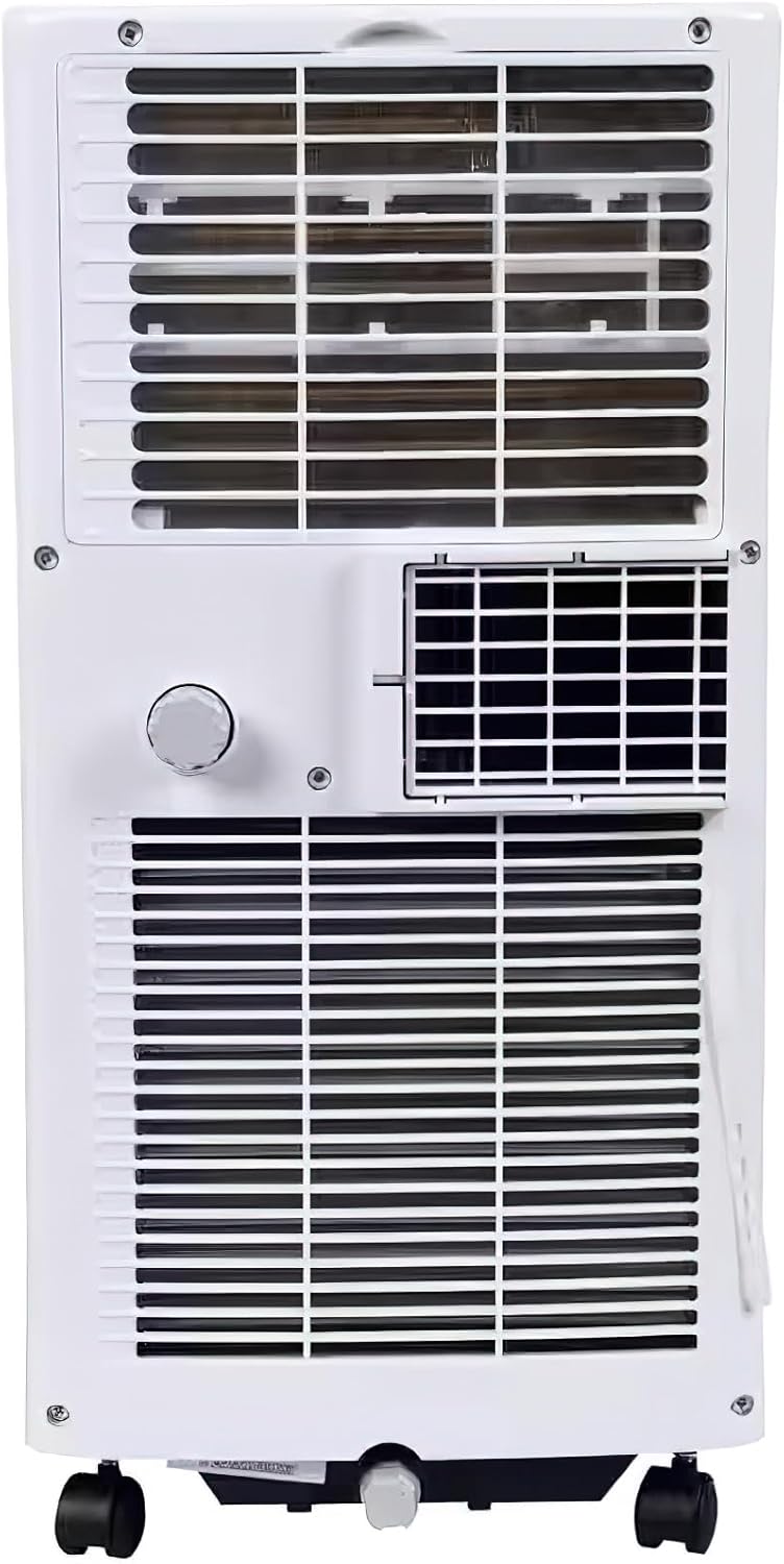 Seasons SM09R1 Portable 9000 BTU Air Conditioner, White; Bucket-less Evaporation System; Auto-restart; Electronic Control Panel with Digital Display; Cool Rooms Measuring 350 to 400 sq.ft; 2 Speeds