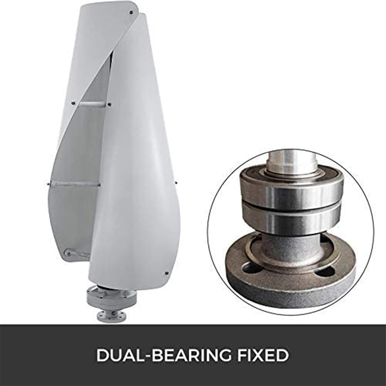 6000W-8000W 220V Windmill for Wind Solar Hybrid System, 12V 24V 48V 220V Vertical Axis Wind Generator with MPPT Controller Maglev Wind Turbine Generator