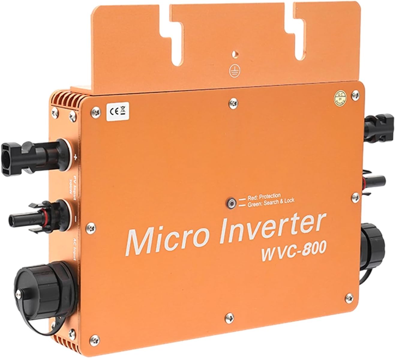 800 watt Solar Power Inverter, Inverter with LCD Display 22-50VDC DC to 120V/230V AC Converter for Home RV Truck Camping Solar System MPPT (Gold)