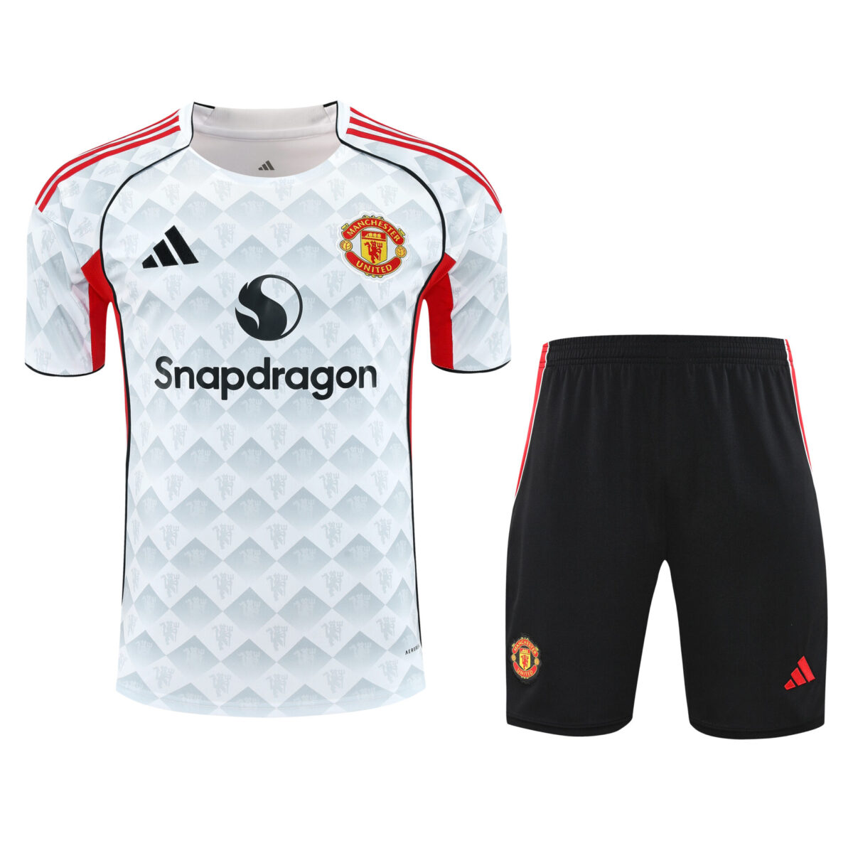 Conjunto de calentamiento Manchester United blanco - NewNow