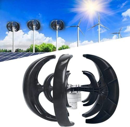 12V Wind Turbine Generator Kit for Home - Horizontal Blades, Controller & DIY Vertical Axle, 3-Phase PM Power System, Efficient Renewable Energy Solution for Off-Grid Use