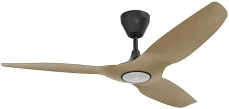 Big Ass Fans – Haiku L, Smart Ceiling Fan – Energy Efficient Cooling for Home, Bedroom, Office, Living Space, and More – 16 Lighting Settings with 7 Speed Settings – 52” - Caramel/Black
