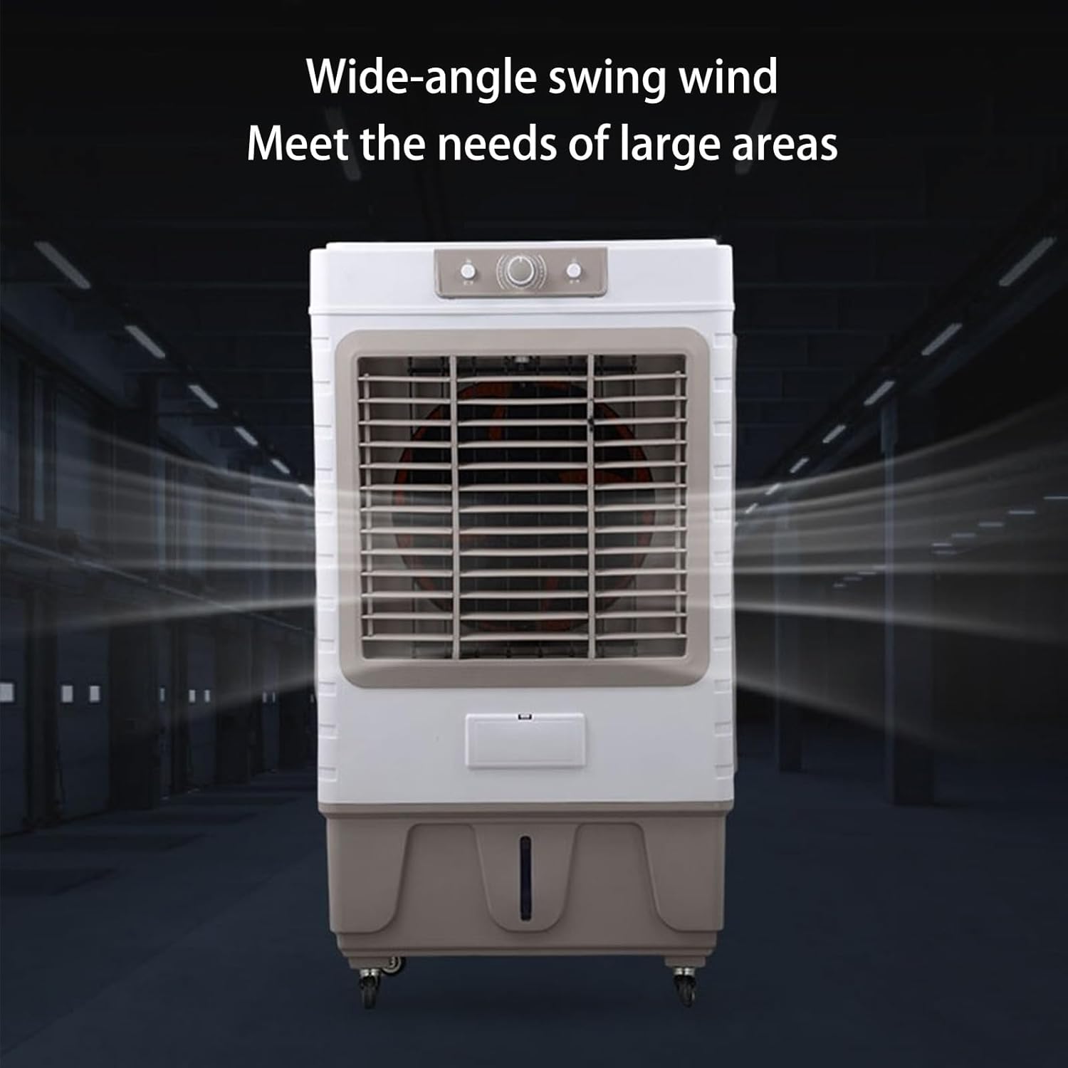 Portable Air Conditioners, 3-in-1 Evaporative Air Cooler with 3 Speeds and Water Tank, Personal Swamp Cooler for Home Office Factory(67 * 43 * 101cm)