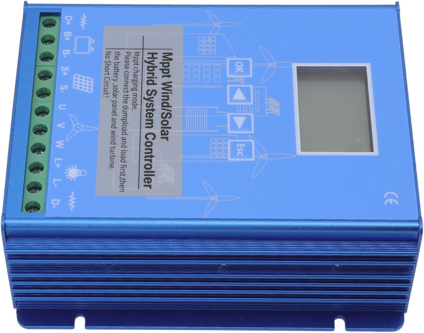 Respicefinem Mppt Wind Solar Controller 24v 48v LCD Screen Off Grid Generation Systems Gpi 48280 (GPI-48280)