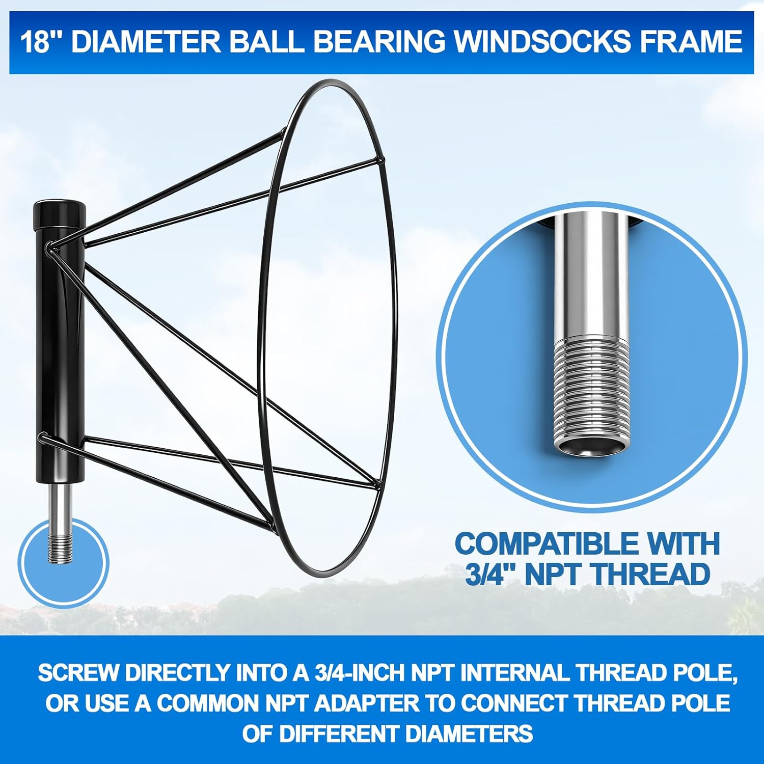 Heavy Duty Windsock Frame, 18