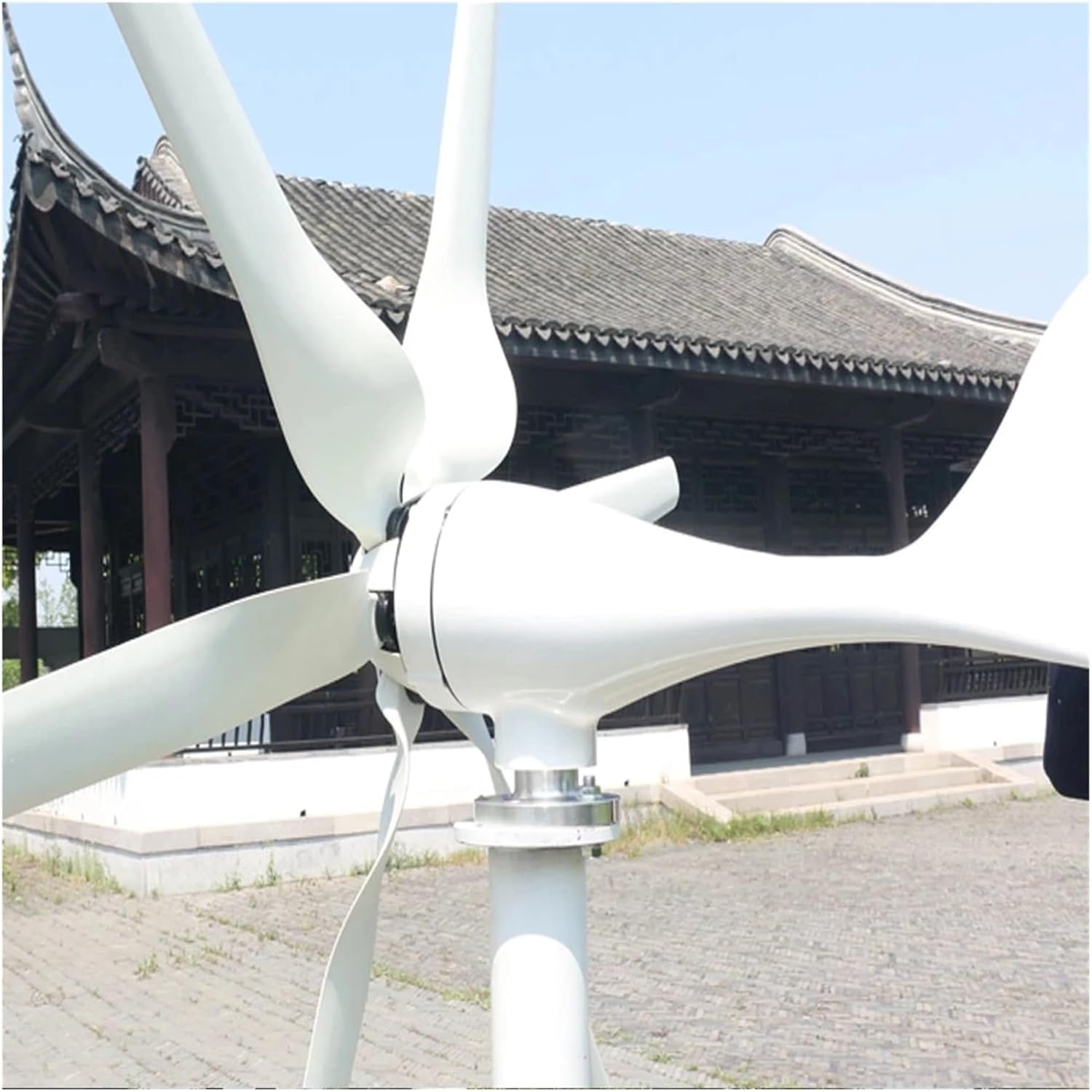 Wind Turbine Generator 800W 6 Blades 12V 24V 24V High Efficient for Home Yacht Farm Street Lamps Use Industrial Energy(with PWM Controller,24V)