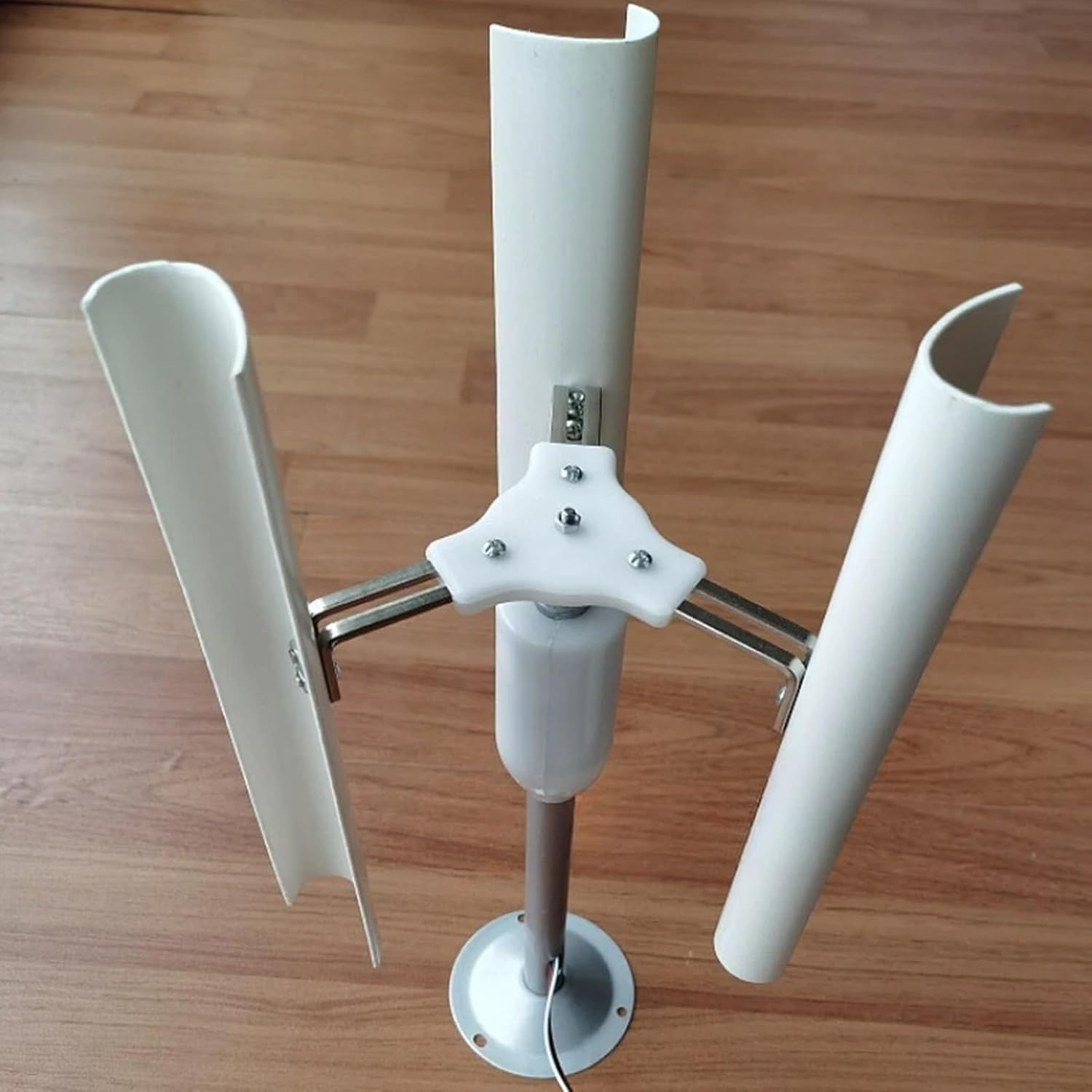 15V 3-Phase Permanent Magnet Generator, 20W Vertical Axis Wind Turbine Teach Model Aluminum Alloy + PVC For Interior Decoration, Scientific Experiment And Model Making(2PCS)