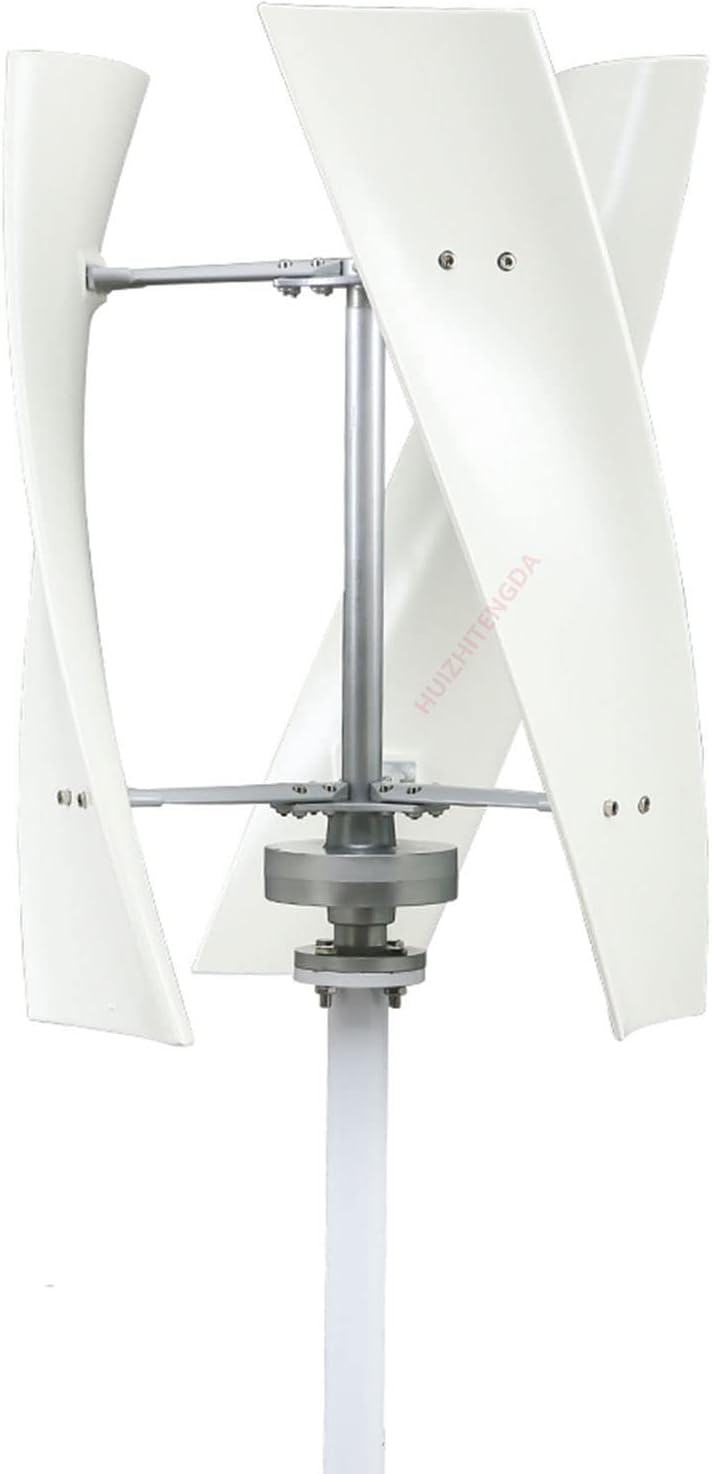 48V Low Noise Vertical Wind Turbine Generator,3000W with Controller 3 Blades Vertical Wind Turbine Generator for Home Farm Street Use(12V/24V),48v