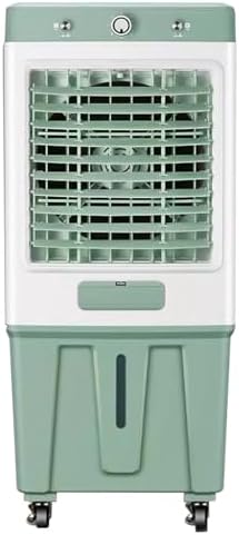 Portable Swamp Cooler, Evaporative Air Cooler, 10.5 Gal Water Tank, 4 Ice Packs, 3 Wind Speeds, Swamp Air Conditioner for Indoor, Outdoor, Garage(47x34x112cm(18.5x13.4x44in))