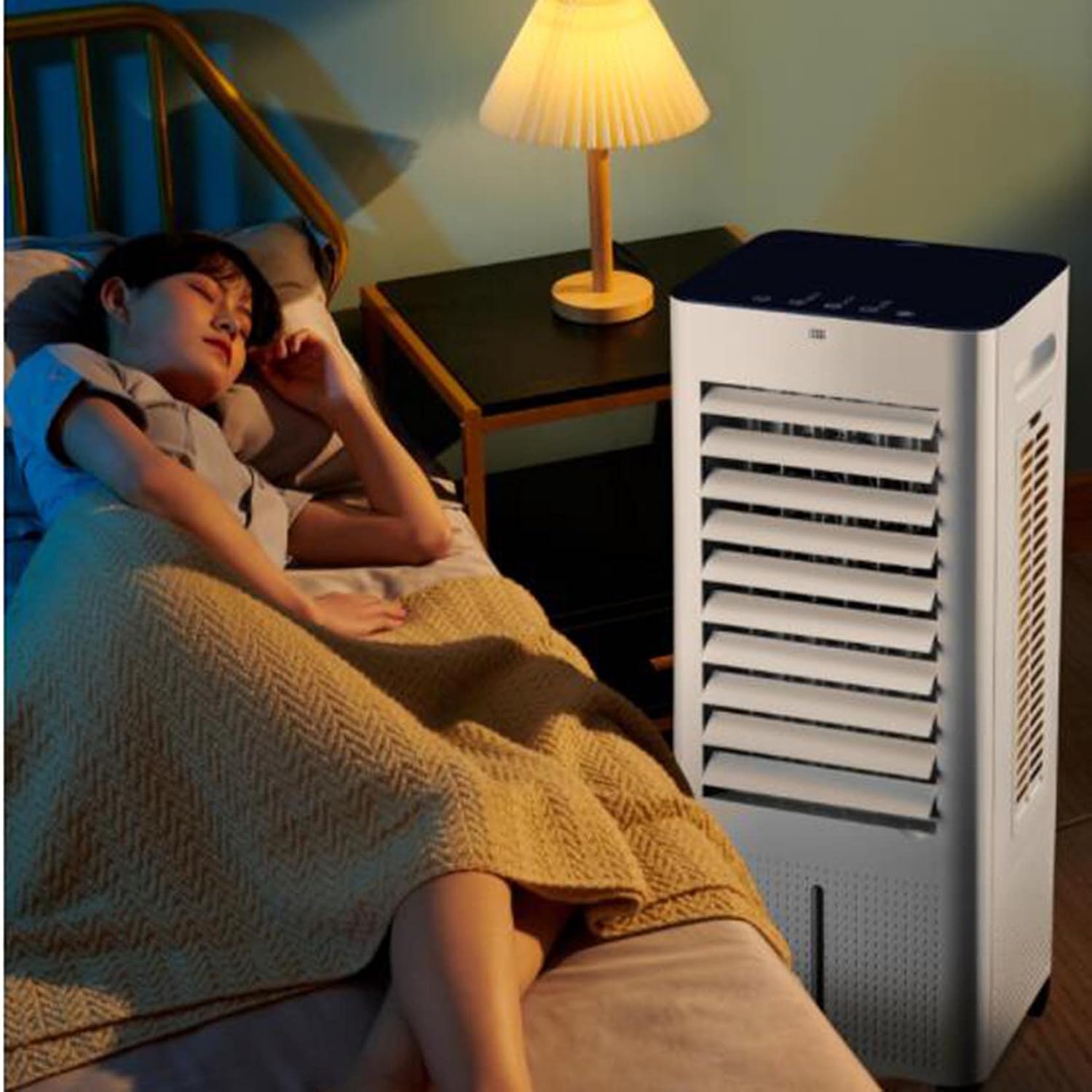 10L Air Cooler Portable Conditioner Unit for Home – Air Purifying Cooling Tower with 3 Fan Speeds,3 Operational Modes & Oscillation Feature ​80W Powe-Machine A