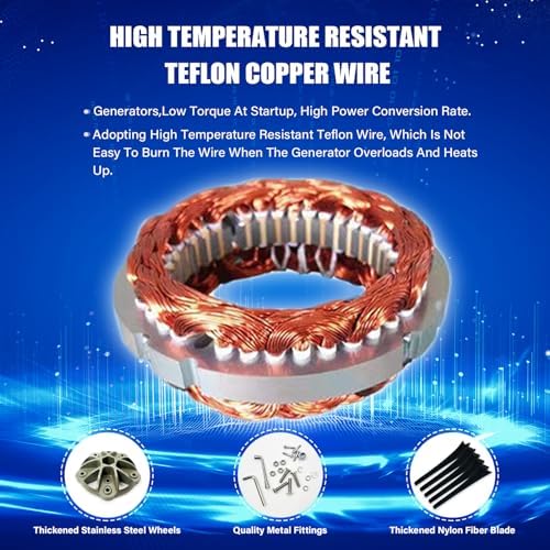 800W Wind Turbine Generator Kit - 12V/24V/48V, MPPT Controller, 5 Black Blades, Perfect for Home Roofs, Streets, and Outdoor Use - Efficient Renewable Energy Solution