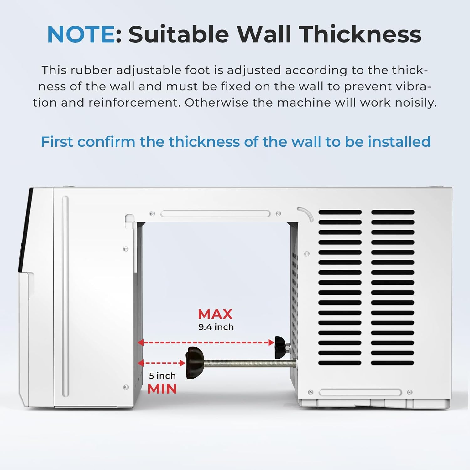 10000 BTU U-Shaped Window Air Conditioner, Window AC Unit for Room Cools Up 450 sq.ft, Saddle Air Conditioner with Cooling, Dehumidifier and 3 Fan Speeds, 24-hour Timer, Installation Kit