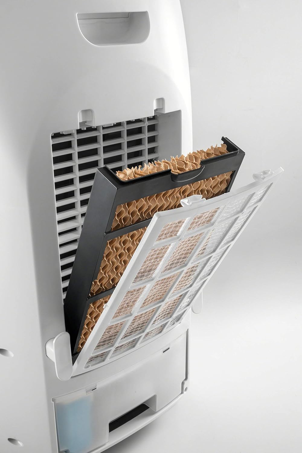 DeLonghi America America Portable Evaporative Cooler, White (Renewed)