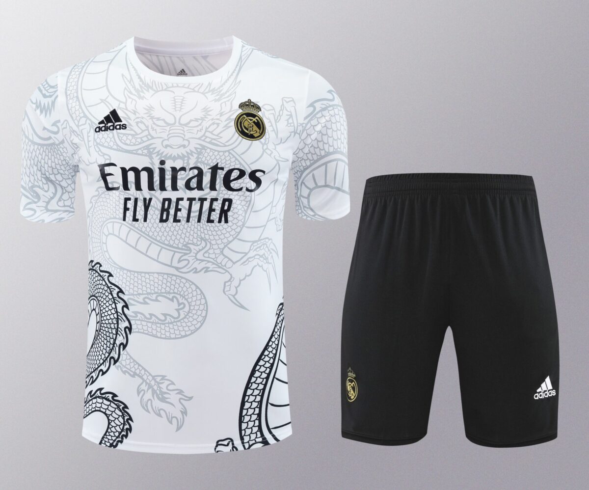 Conjunto de calentamiento Real Madrid dragón blanco - NewNow