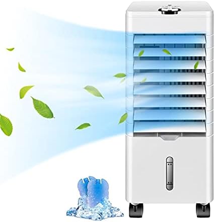 3-in-1 Evaporative Air Cooler Mobile Air Conditioners Cooling & Humidifier & Purifier,Silent,3 Speed 3 Modes Uto Oscillation 12H Timer for Home,Office-Machine A