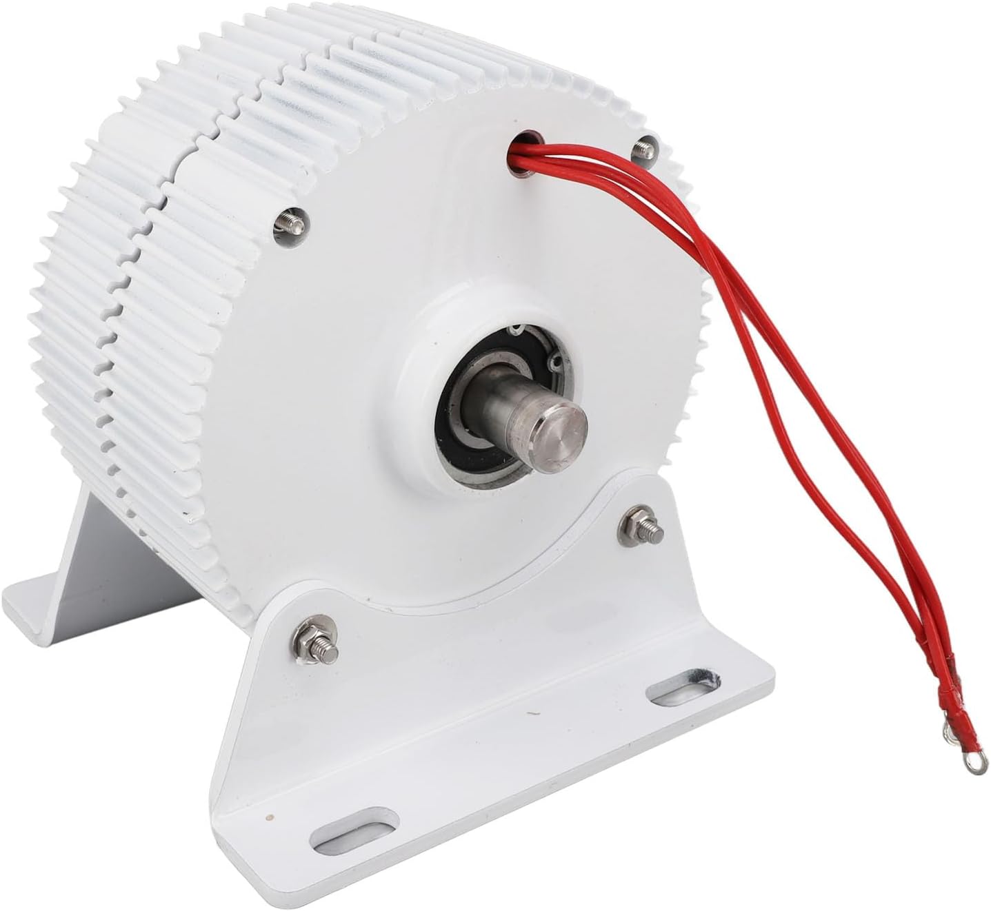 Permanent Magnet Alternator 48V 3 Phase AC Wind Synchronous Generator 2 Axes Serrated with Base (400W)