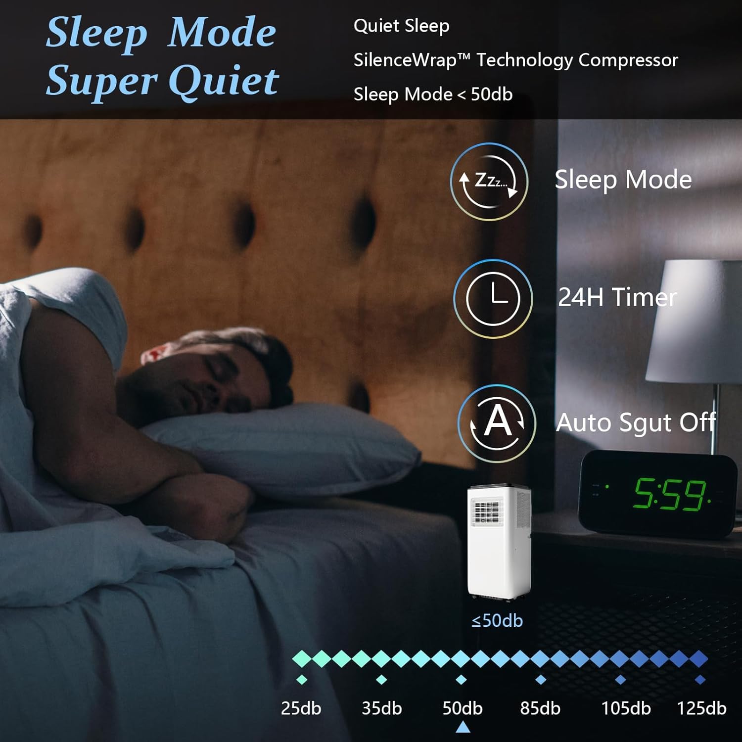 Multifunction Portable Air Conditioner - Cooling Quickly, Low Noise, Quiet Room Ac Unit